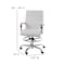 Flash Furniture White LeatherSoft Drafting Chair with Foot Ring GO-2286B-WH-GG - alternate 7